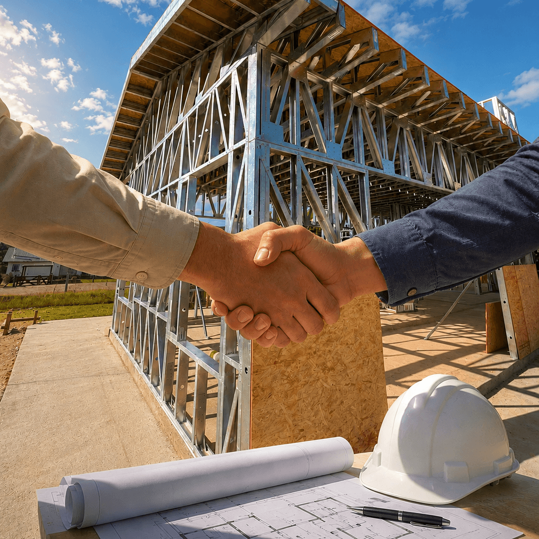 Obra de Nexo Acero en steel framing